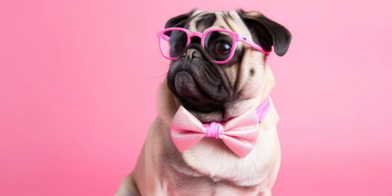 mops rosa Hintergrund